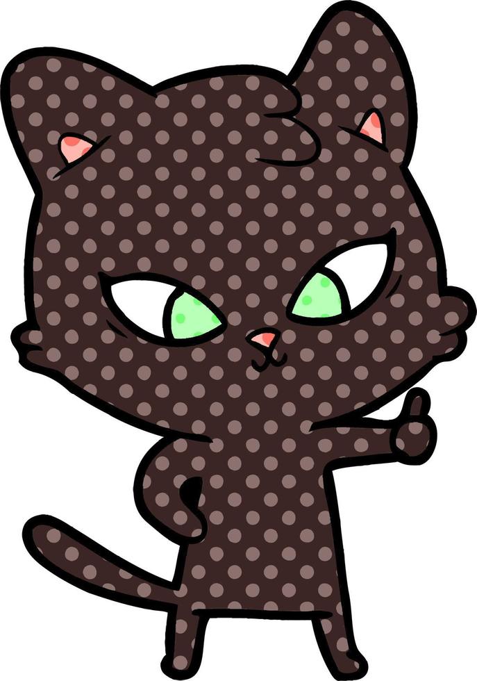 schattige cartoon kat vector