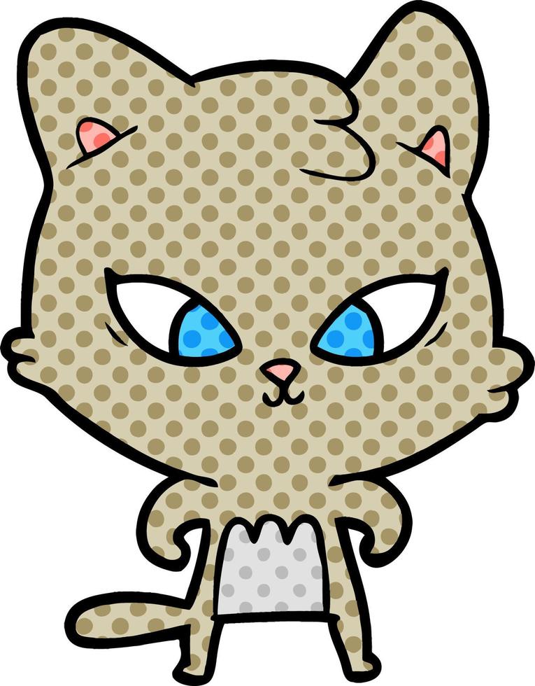 schattige cartoon kat vector