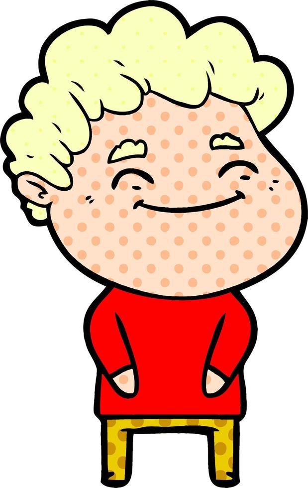 cartoon vriendelijke man vector