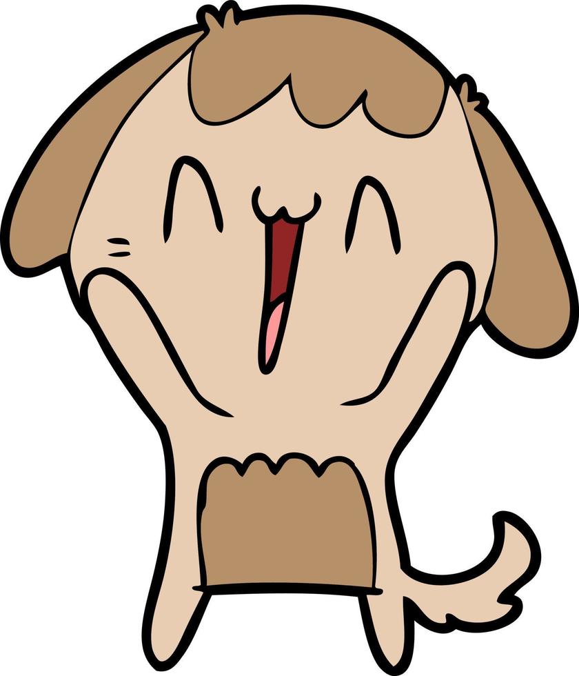 leuke tekenfilmhond vector