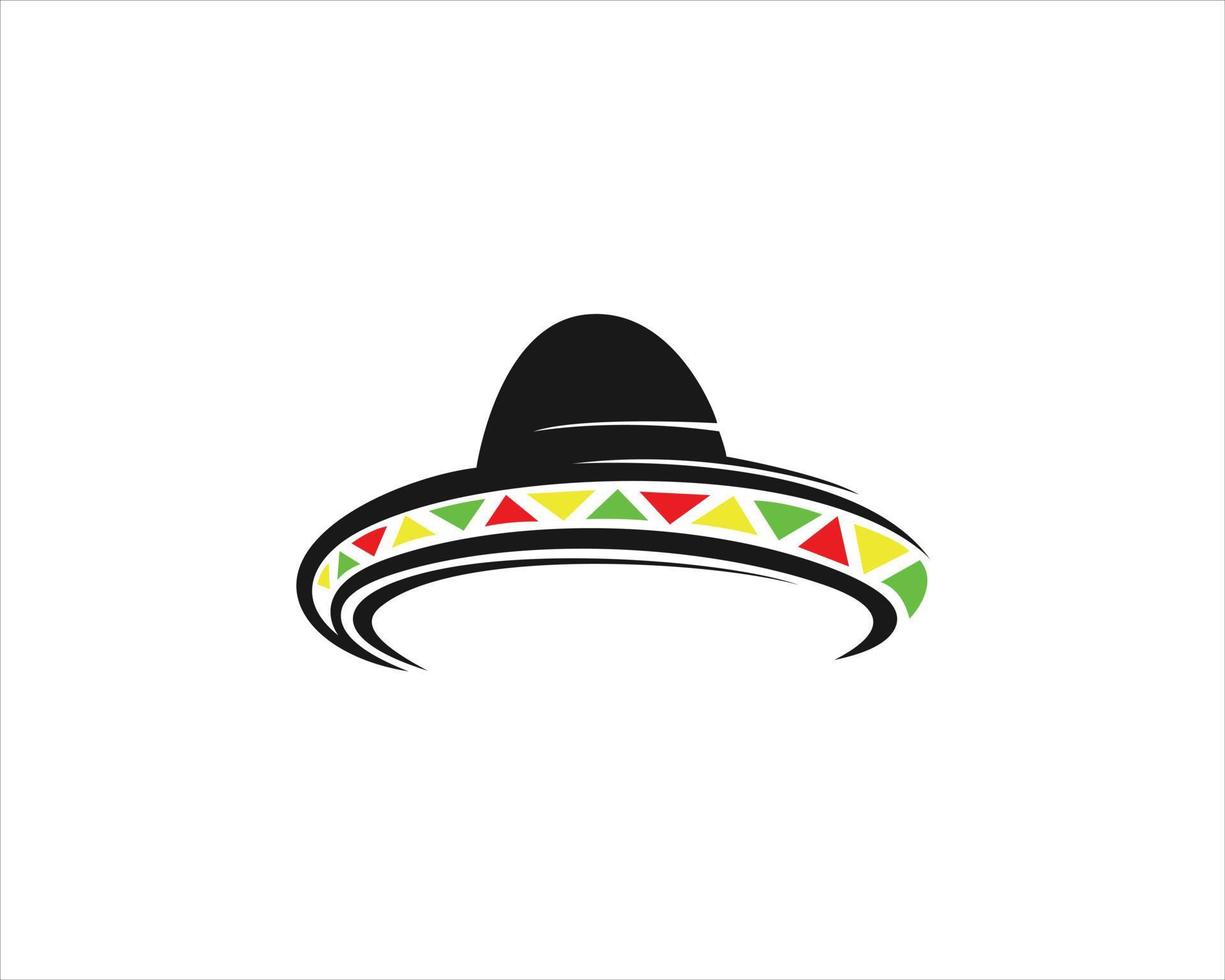 uniek hoed ronde vorm logo vector