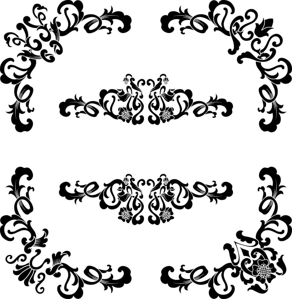 wijnoogst klassiek tekst scheidingsteken of grens decoratief ornament vector