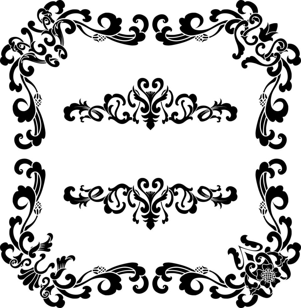 wijnoogst klassiek tekst scheidingsteken of grens decoratief ornament vector