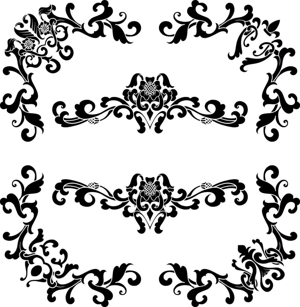 wijnoogst klassiek tekst scheidingsteken of grens decoratief ornament vector