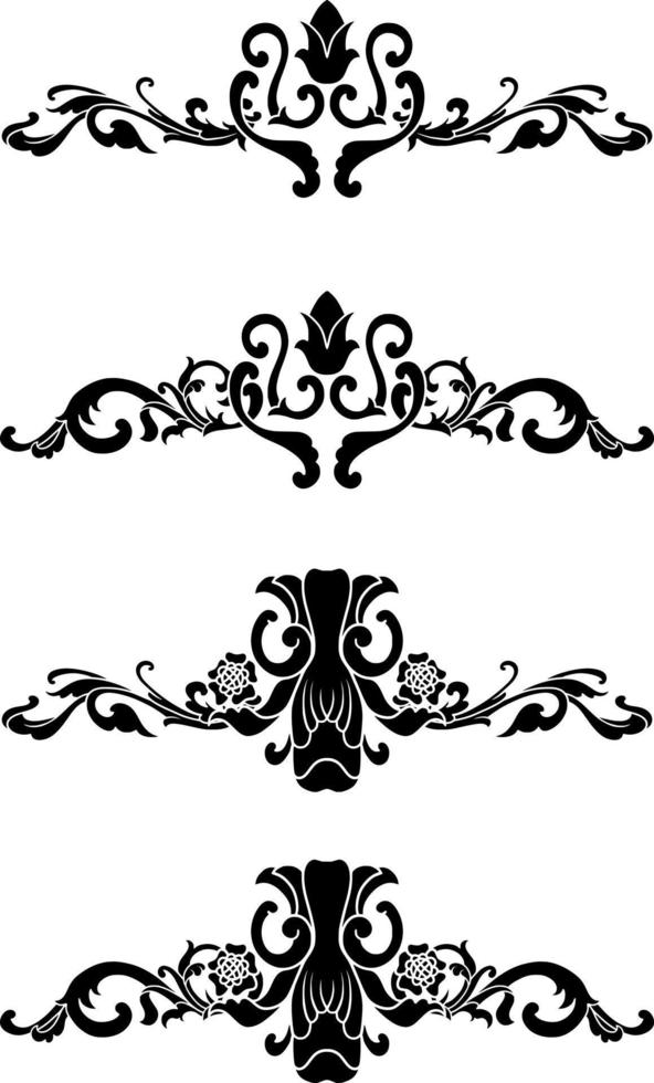 wijnoogst klassiek tekst scheidingsteken of grens decoratief ornament vector