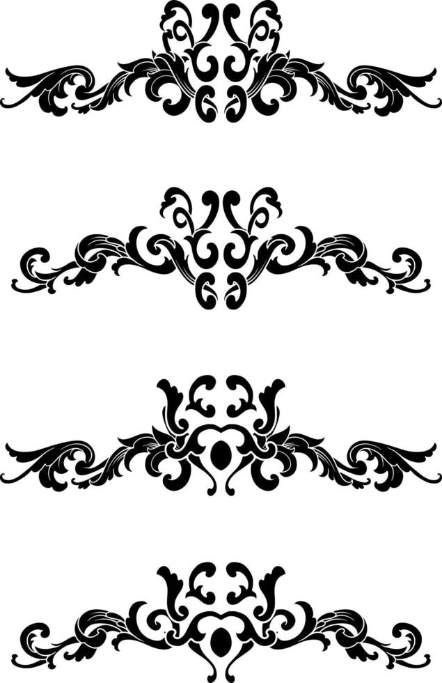 wijnoogst klassiek tekst scheidingsteken of grens decoratief ornament vector