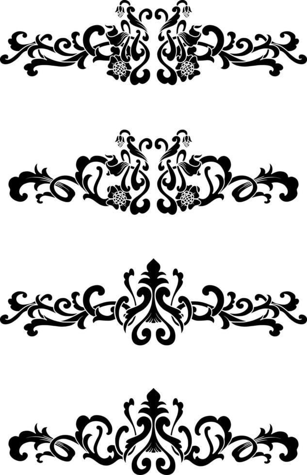 wijnoogst klassiek tekst scheidingsteken of grens decoratief ornament vector