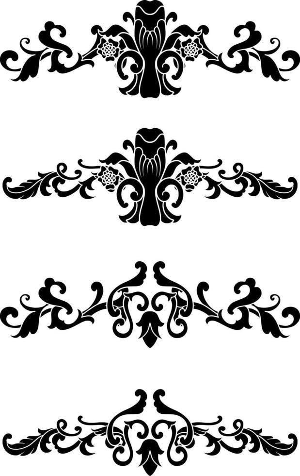 wijnoogst klassiek tekst scheidingsteken of grens decoratief ornament vector