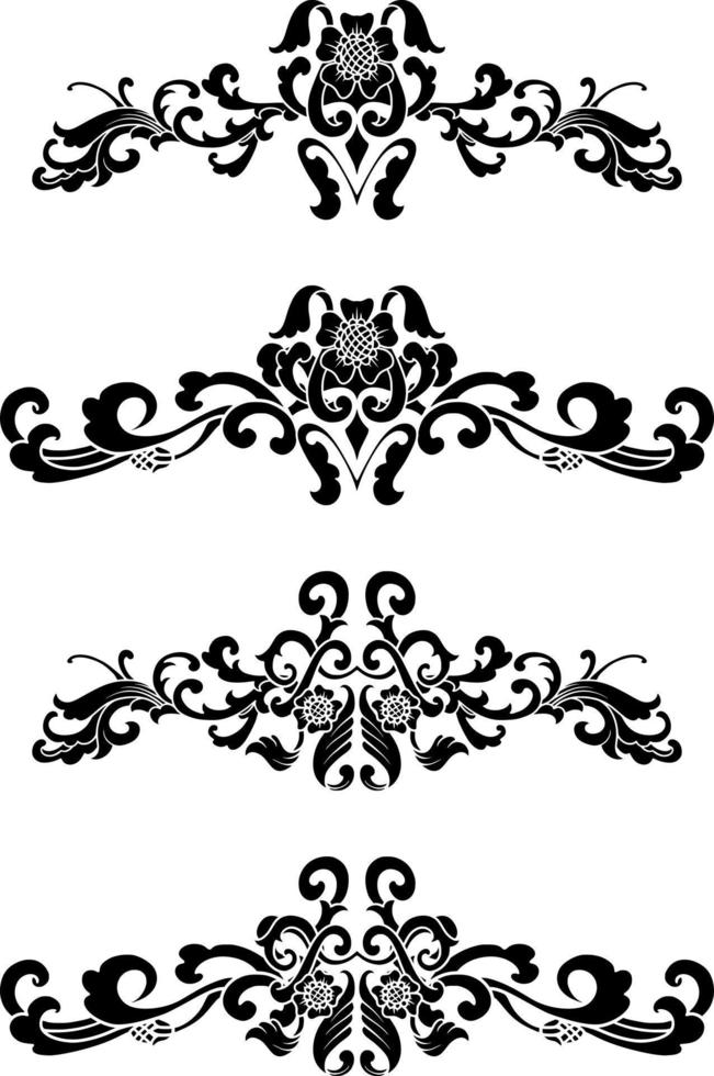 wijnoogst klassiek tekst scheidingsteken of grens decoratief ornament vector