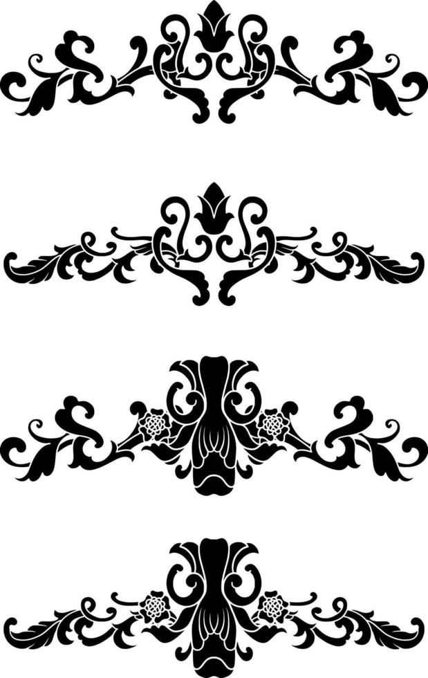 wijnoogst klassiek tekst scheidingsteken of grens decoratief ornament vector