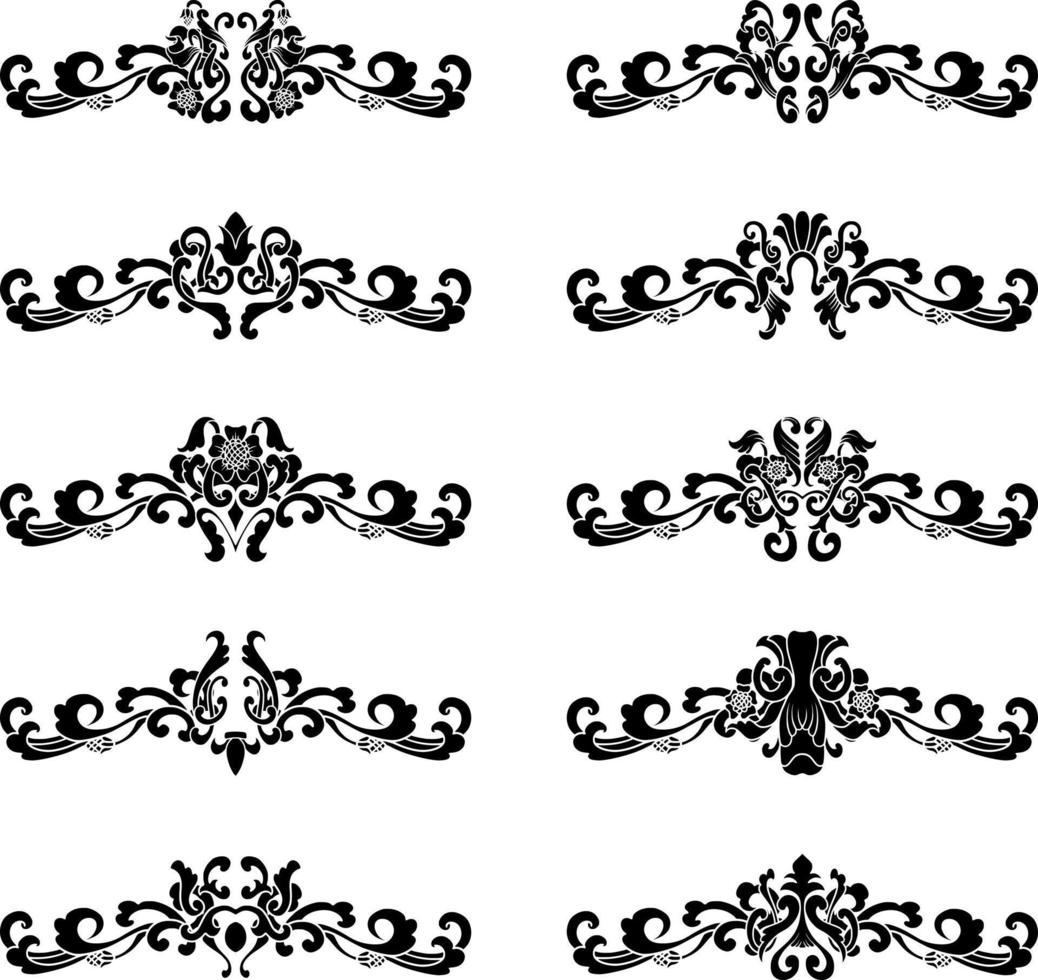 wijnoogst klassiek tekst scheidingsteken of grens decoratief ornament vector