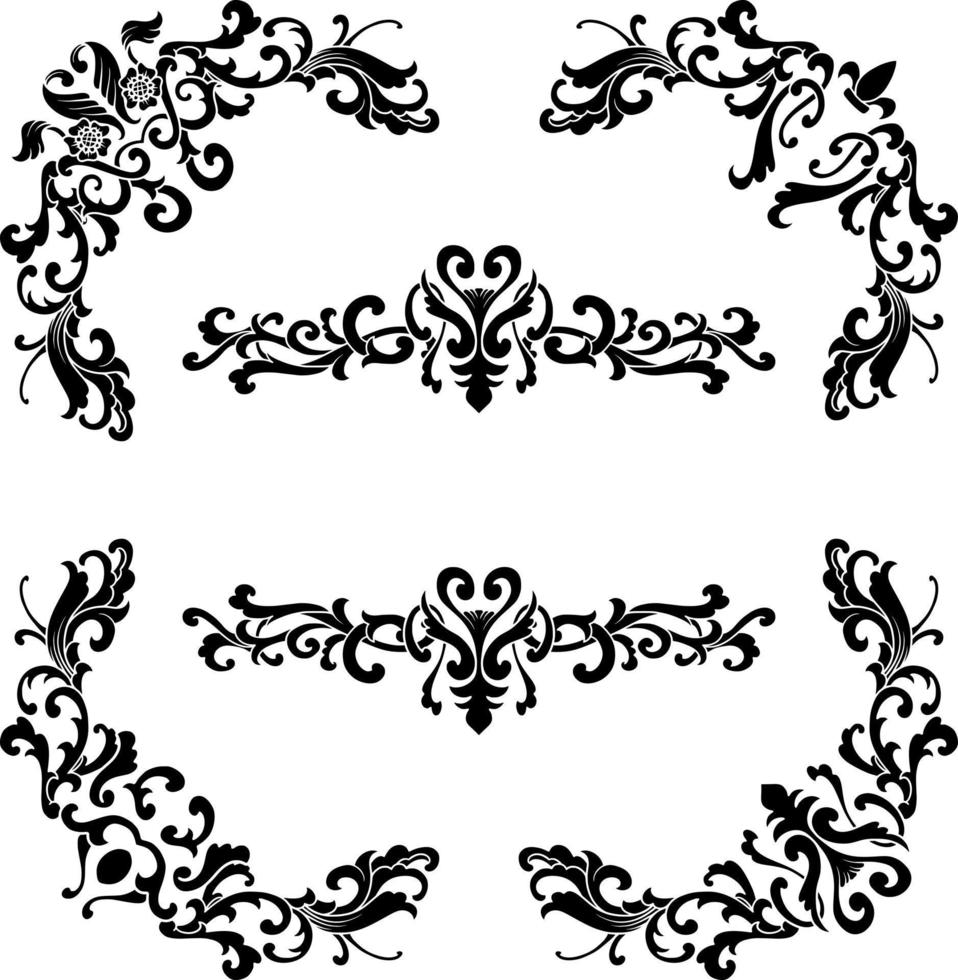 wijnoogst klassiek tekst scheidingsteken of grens decoratief ornament vector