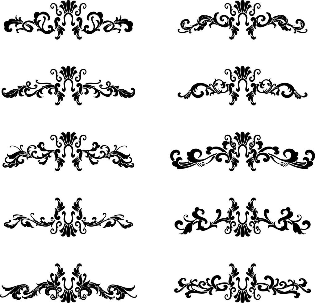 wijnoogst klassiek tekst scheidingsteken of grens decoratief ornament vector