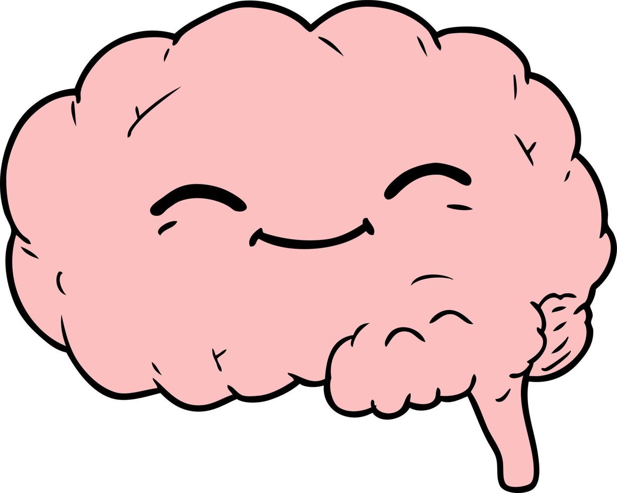 vector tekenfilm hersenen