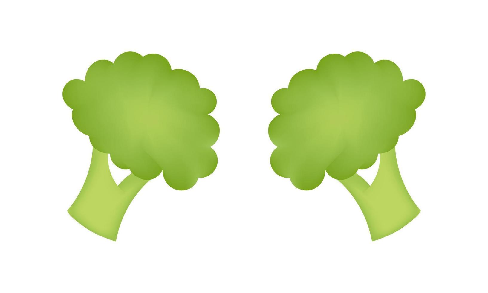 broccoli groente illustratie met maas techniek vector