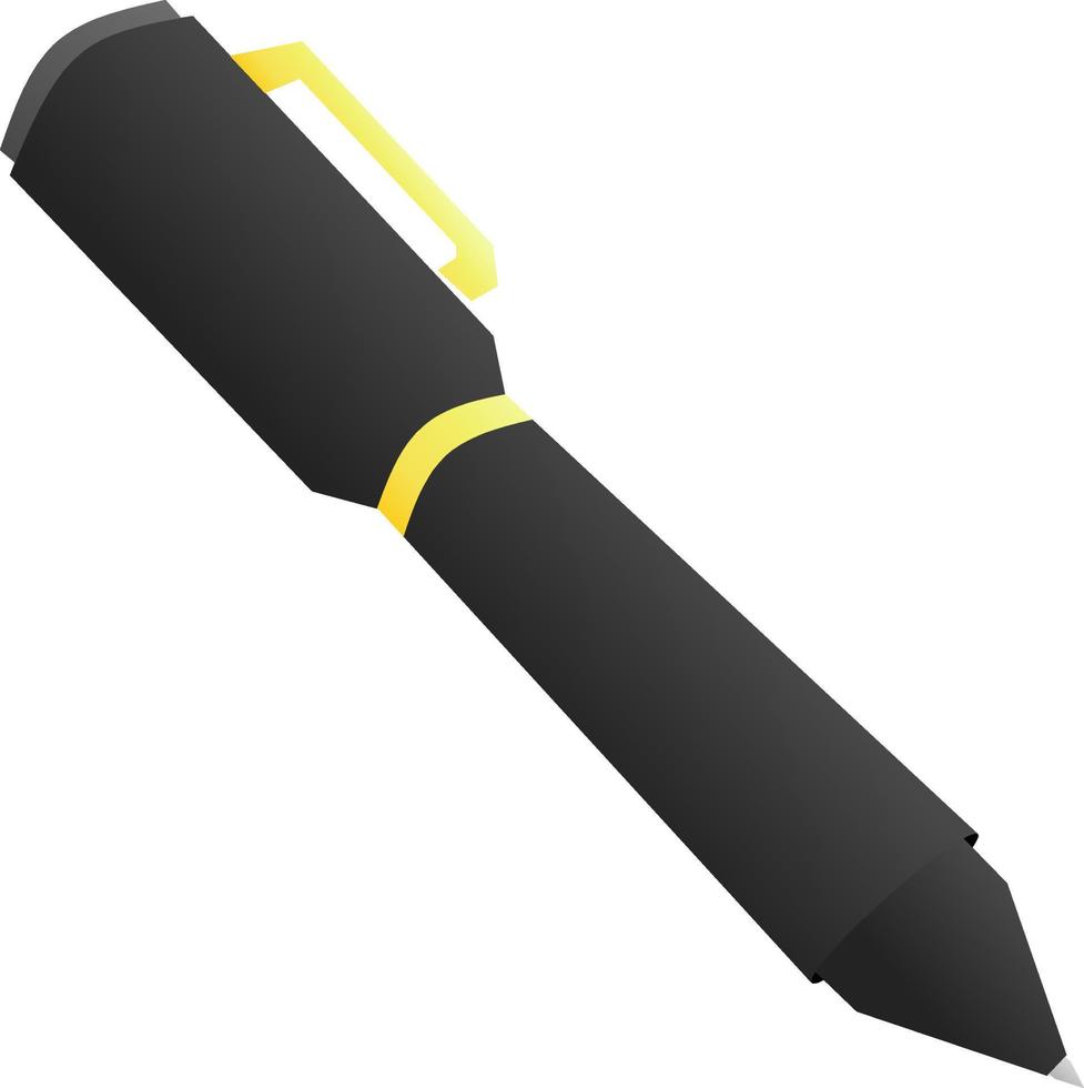 zwart pen geïsoleerd vector illustratie voor logo, icoon, teken, symbool, kantoor, ontwerp of bedrijf