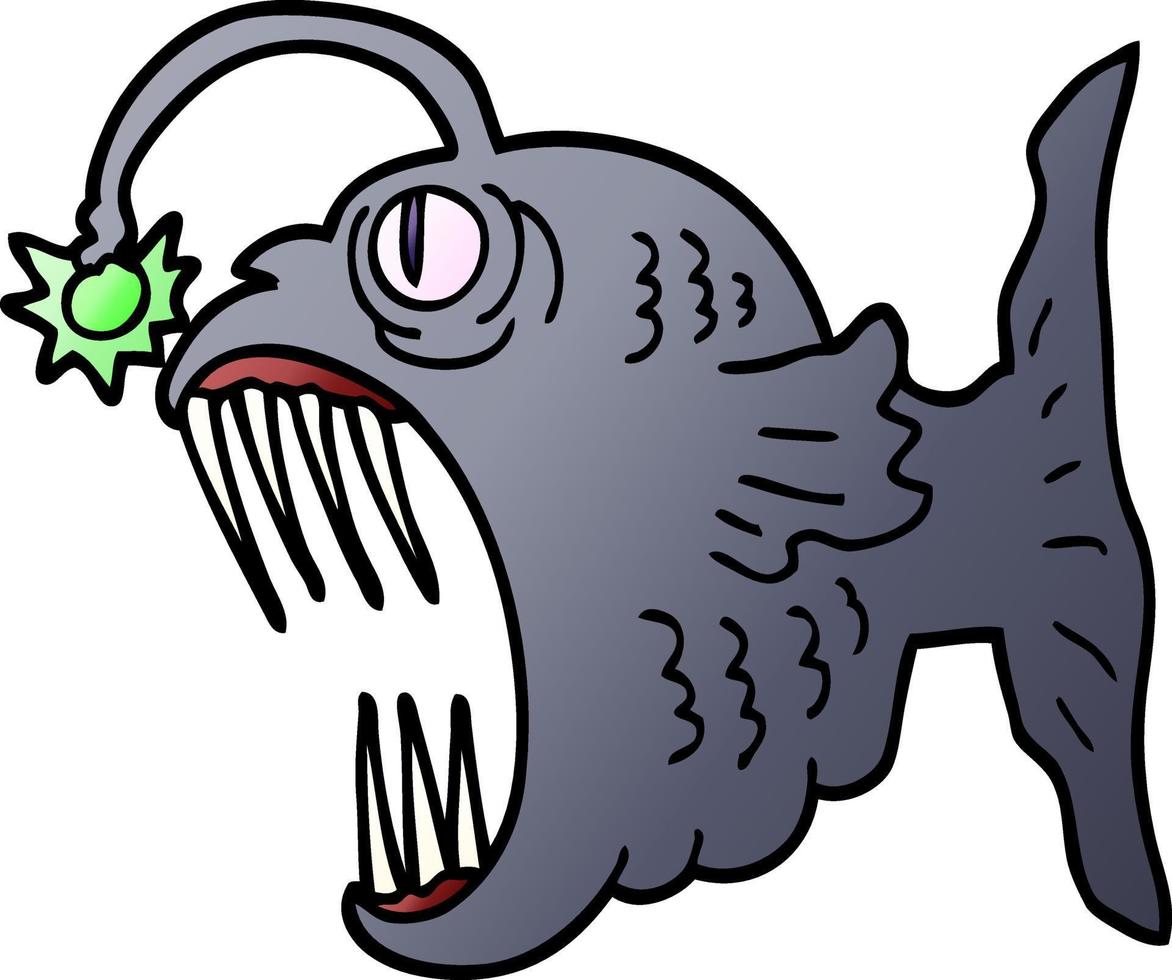 vector helling illustratie tekenfilm lantaarn vis