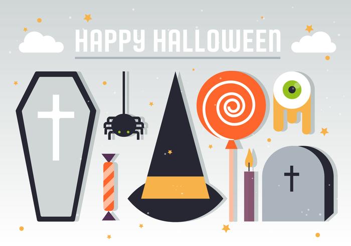 Halloween Elements Vector Illustratie