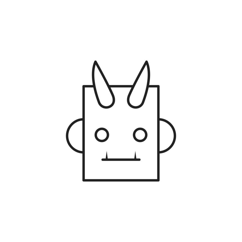 duivel gezicht vector voor website symbool icoon presentatie