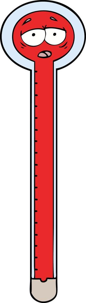 vector tekenfilm thermometer
