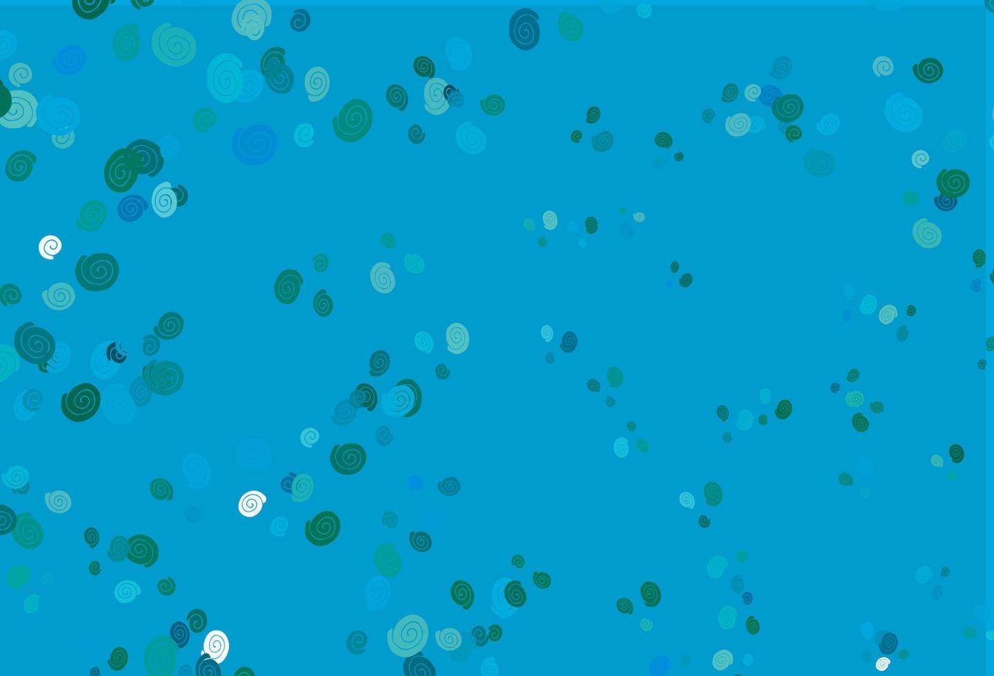 lichtblauw, groen vectorpatroon met vloeibare vormen. vector