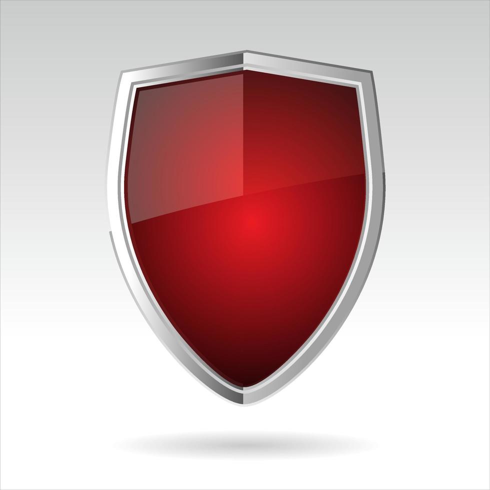 bescherming schild concept veiligheid etiket veiligheid insigne icoon vector