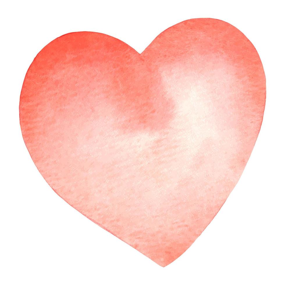 waterverf harten. vector Valentijnsdag dag. kleurrijk waterverf romantisch textuur. lief kaart