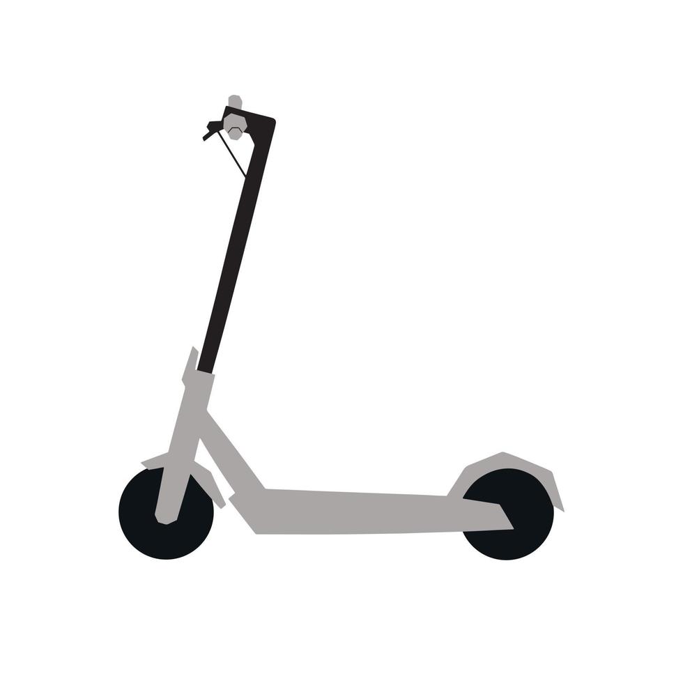 elektrisch scooter vector illustratie. hand- getrokken groen vervoer in gemakkelijk hedendaags stijl