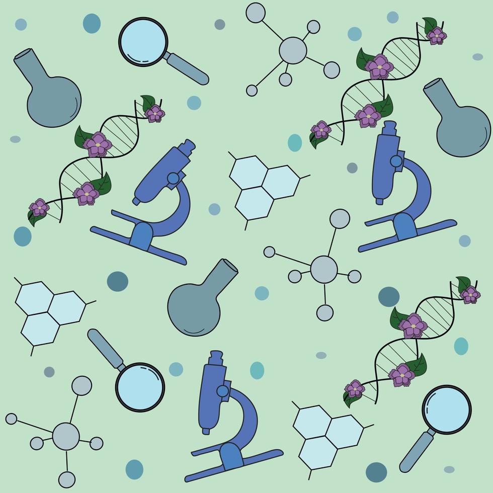 biologie pictogrammen instellen vector