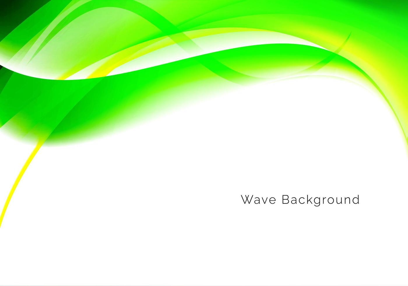 abstract achtergrond met glad elegant groen kleur Golf vector