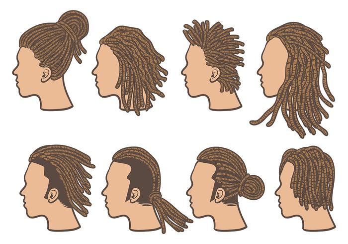 Gratis Dreads Icons Vector