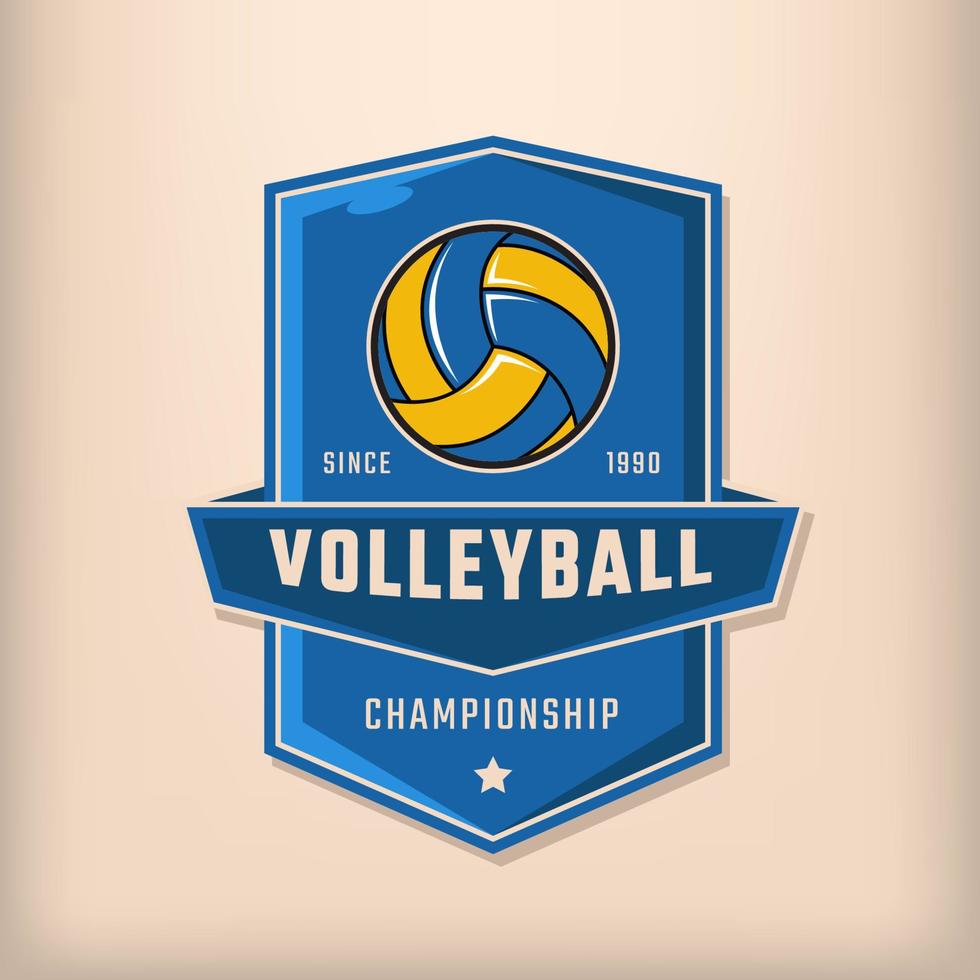 professioneel logo voor volleybal kampioenschap club vector