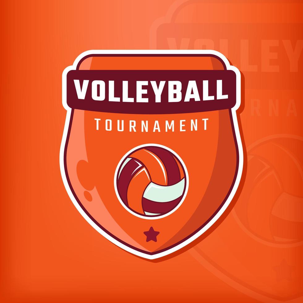 Amerikaans sport- volleybal logo kampioenschap insigne vector