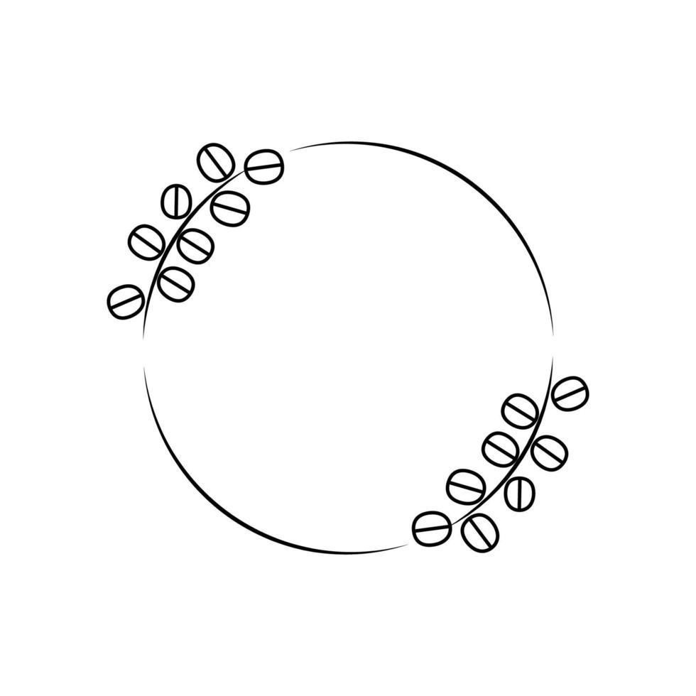 botanisch bruiloft kader elementen vector