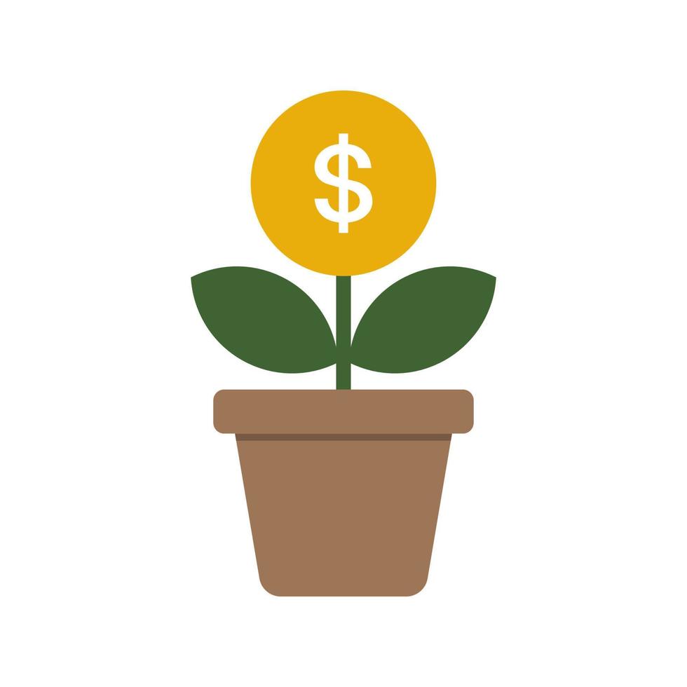 toenemen geld icoon vector illustratie