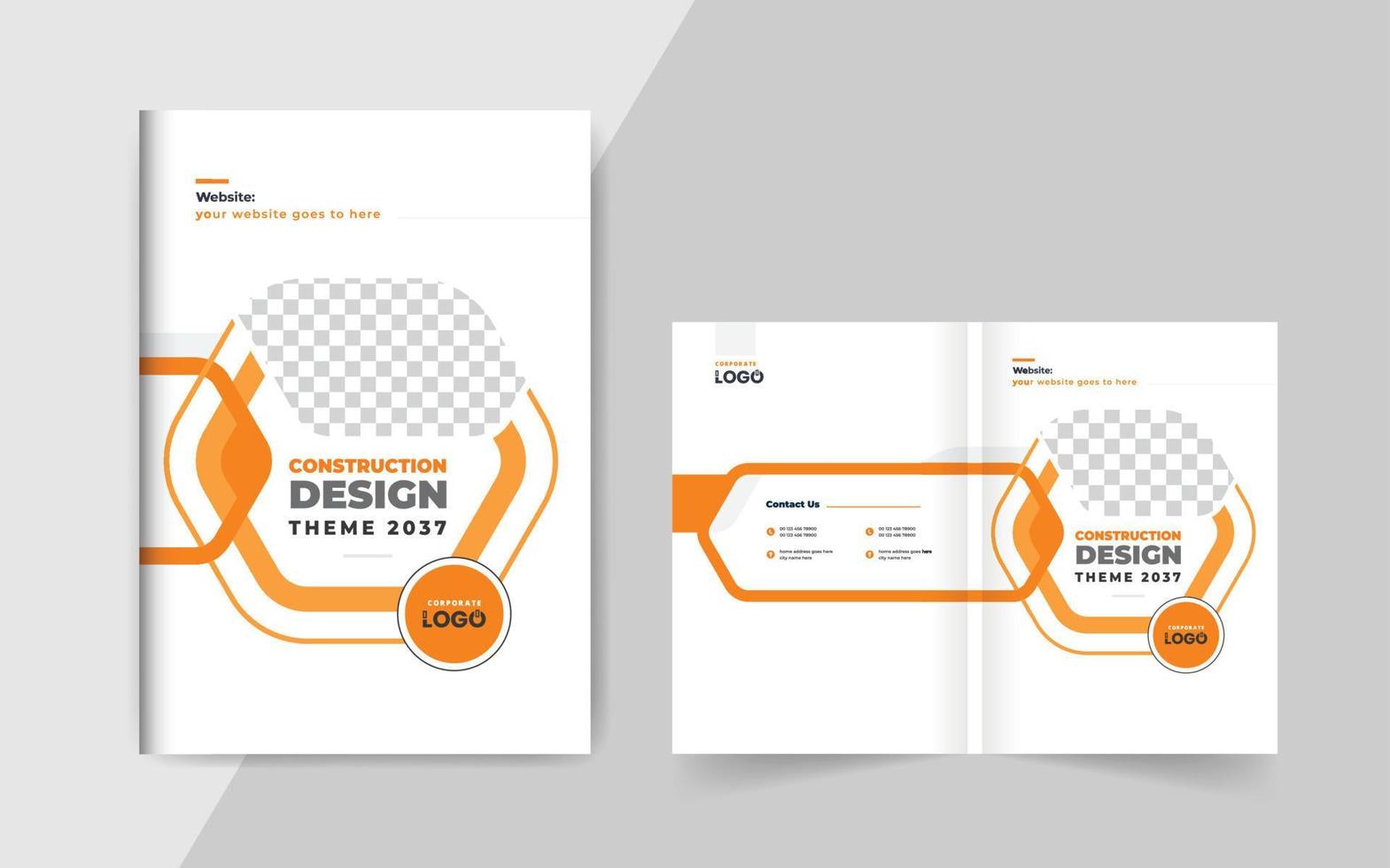 bouw of echt landgoed brochure Hoes vector