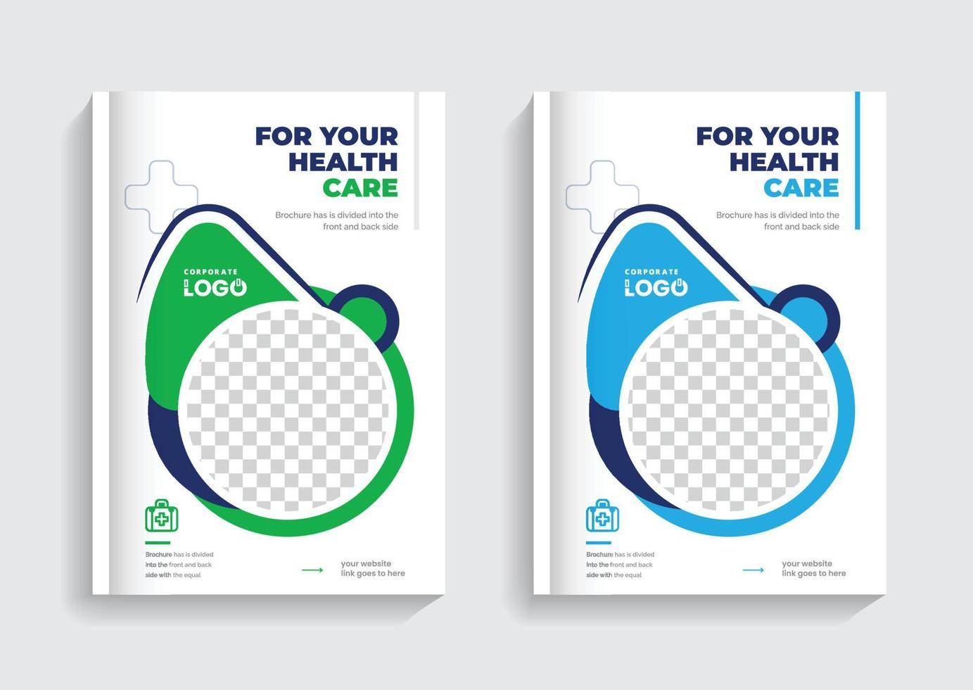 medisch brochure Hoes ontwerp vector