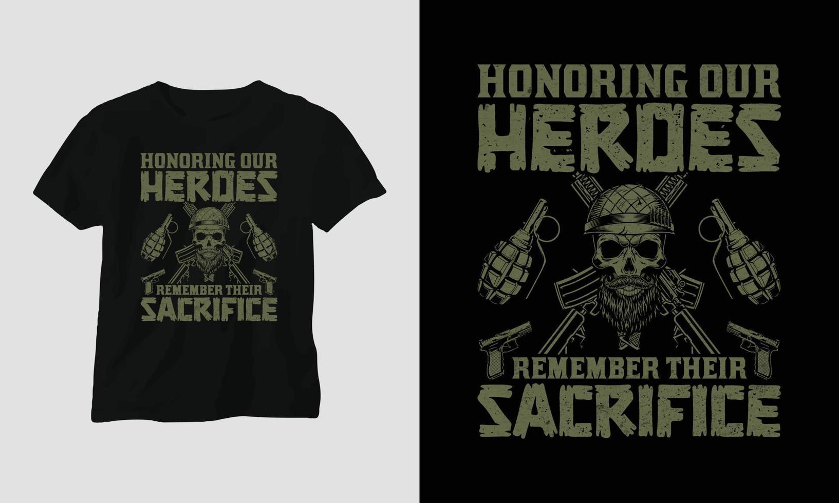 veteranen dag t-shirt ontwerp sjabloon vector