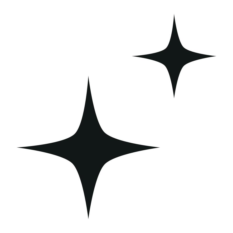 sterren retro groovy stijl icoon. vector illustratie