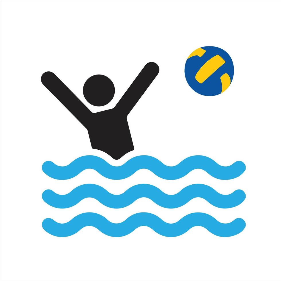 water polo sport vector