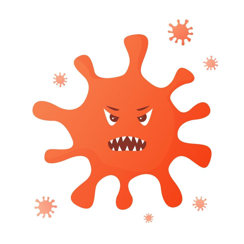 eng bacterie virus.flat vector illustratie.geïsoleerd Aan een wit achtergrond.medisch symbool.