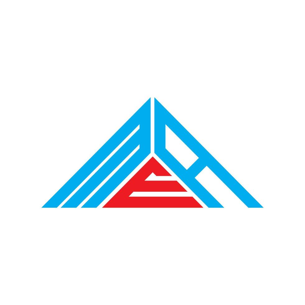 mee brief logo creatief ontwerp met vector grafisch, mee gemakkelijk en modern logo in driehoek vorm geven aan.