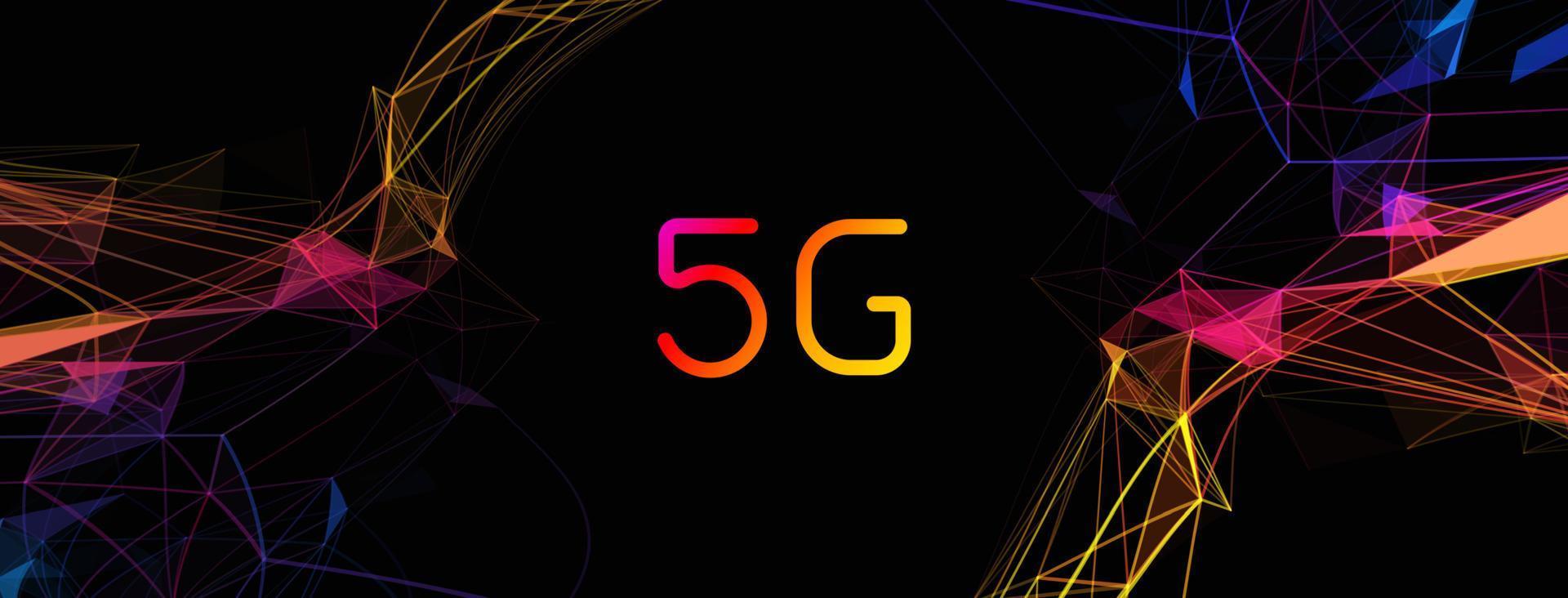 5g netwerk technologie achtergrond. vector 5g gegevens overdracht concept. eps 10