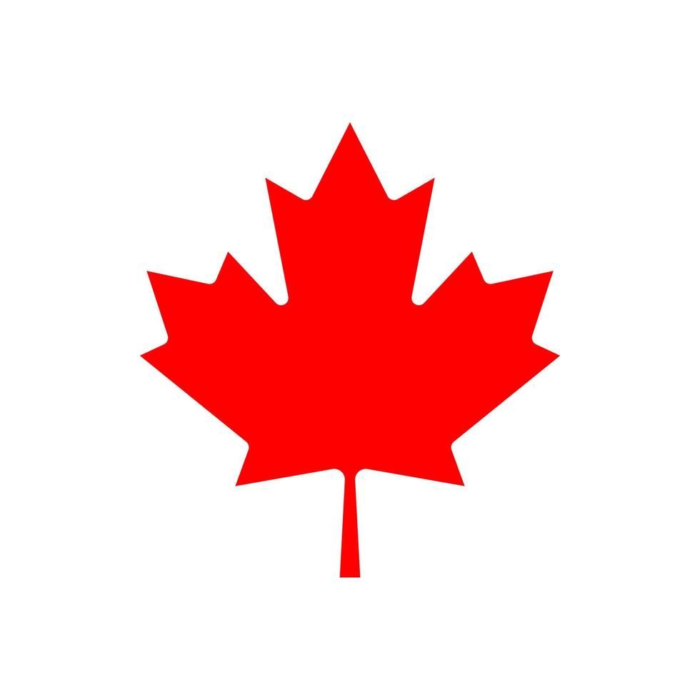 esdoorn- blad vector icoon. esdoorn- blad vector illustratie. Canada vector symbool esdoorn- blad klem kunst. rood esdoorn- blad.