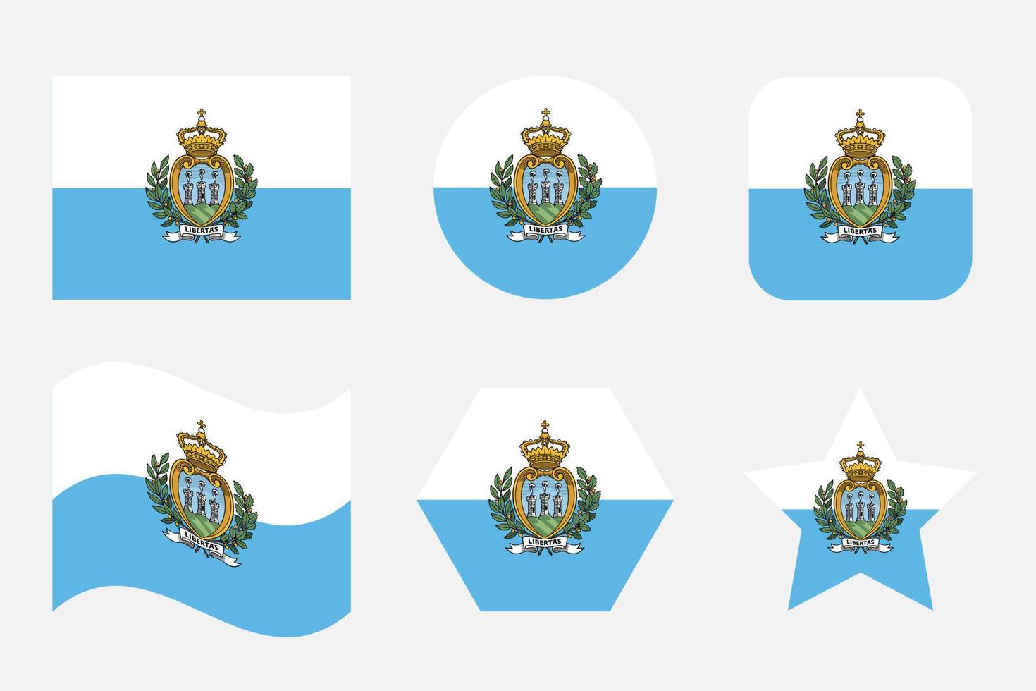 san marino vlag gemakkelijk illustratie voor onafhankelijkheid dag of verkiezing vector