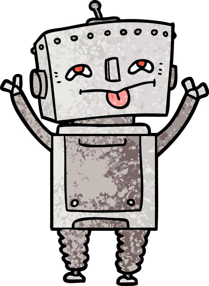 tekenfilm tekening karakter robot vector