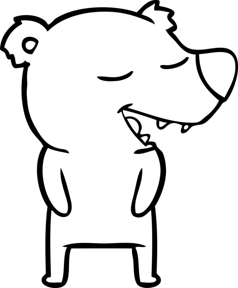 tekenfilm beer karakter vector
