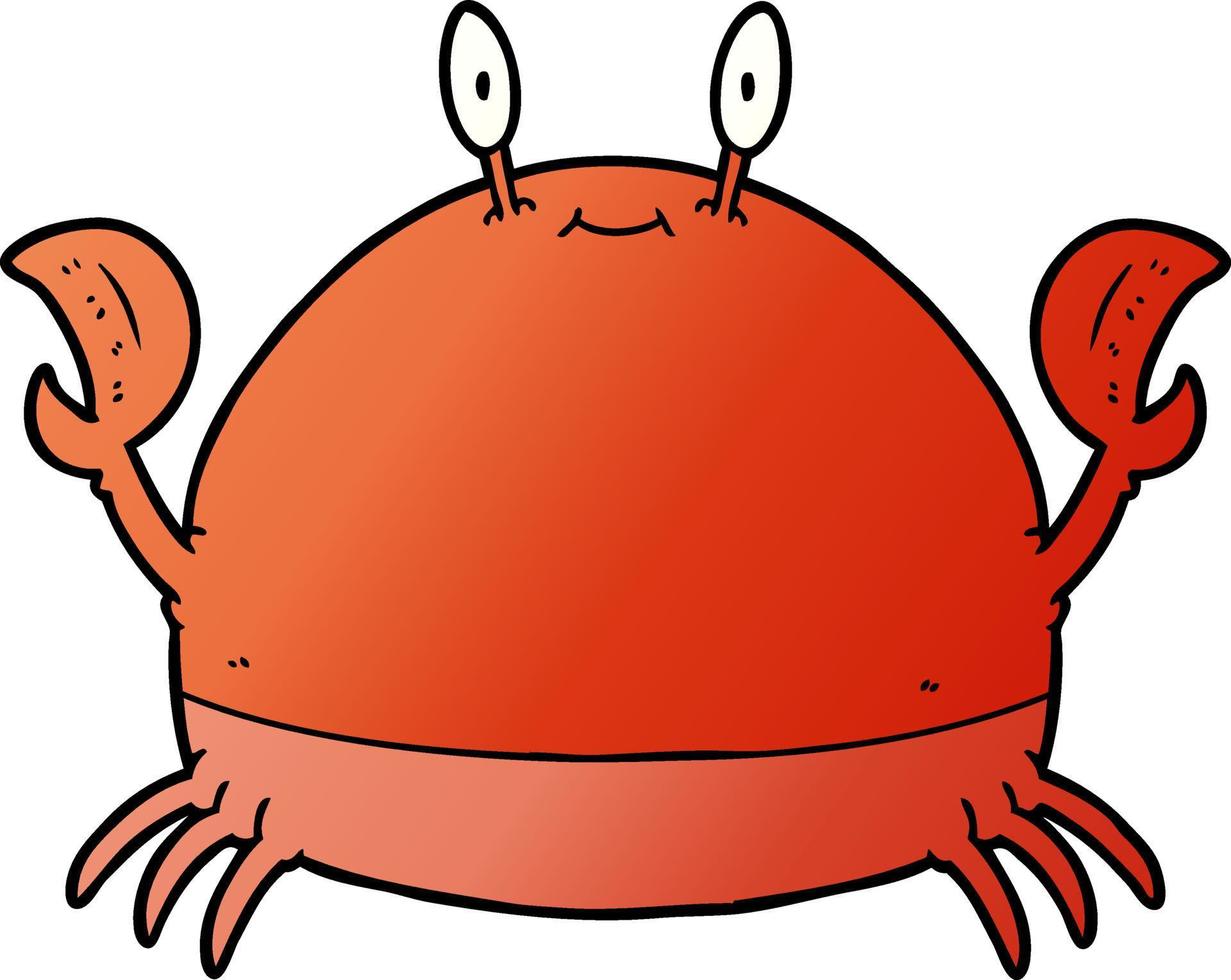 vector tekenfilm krab