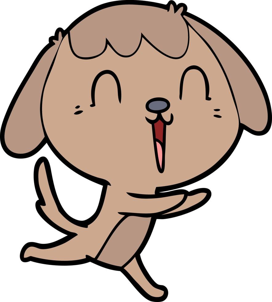 leuke tekenfilmhond vector