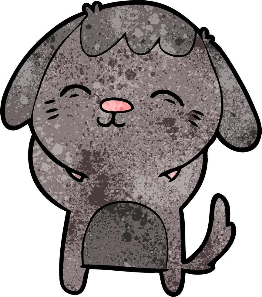 gelukkig tekenfilm hond vector